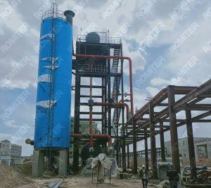 Vertical Gas Fuel Thermal Oil Heater Installation in Russia
