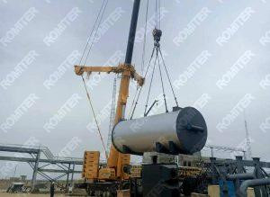 Gas Fuel Thermal Fluid Oil Heater Installation in Egypt