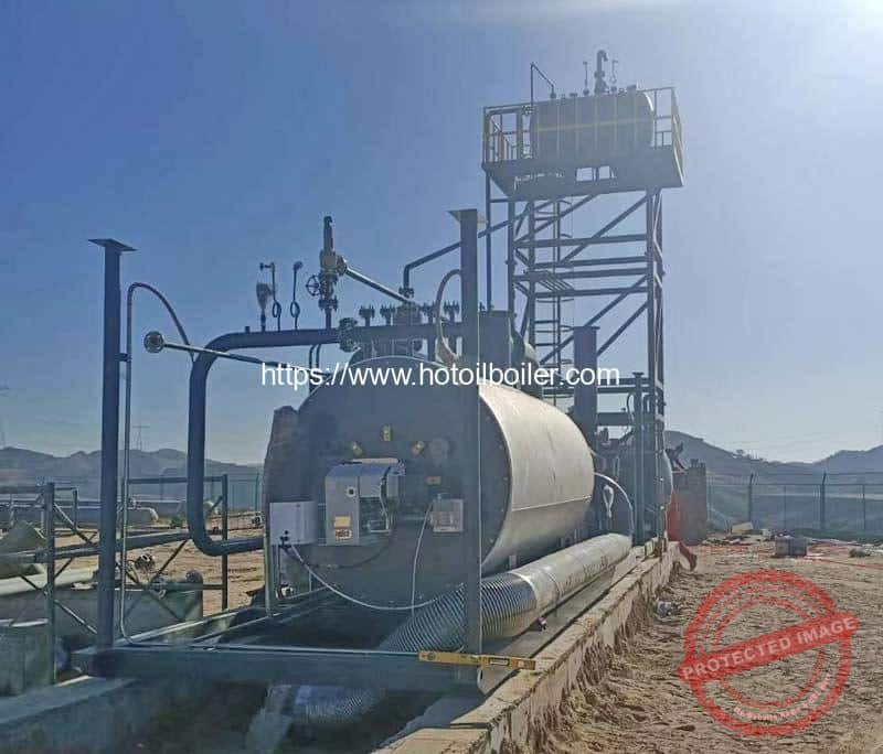 Gas Fuel Thermal Fluid Thermal Oil Heater Installation in Iraq